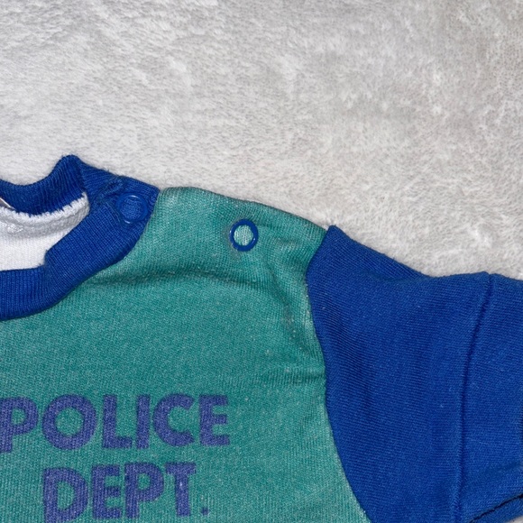 Vintage childwise Colorful Police Bear Kids T-Shirt - Picture 5 of 11